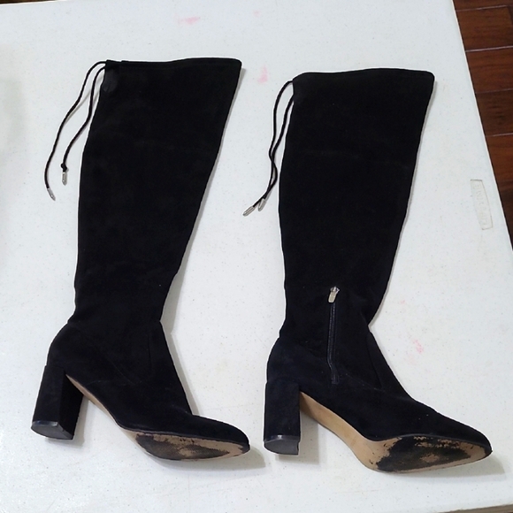 Marc Fisher black suede over the knee boots size 7.5 - Picture 1 of 12
